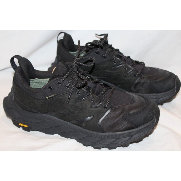 NIB Hoka One Men\'s Anacapa Low GTX Hiking Sneaker Hiking Sneakers BLACK SZ 8.5